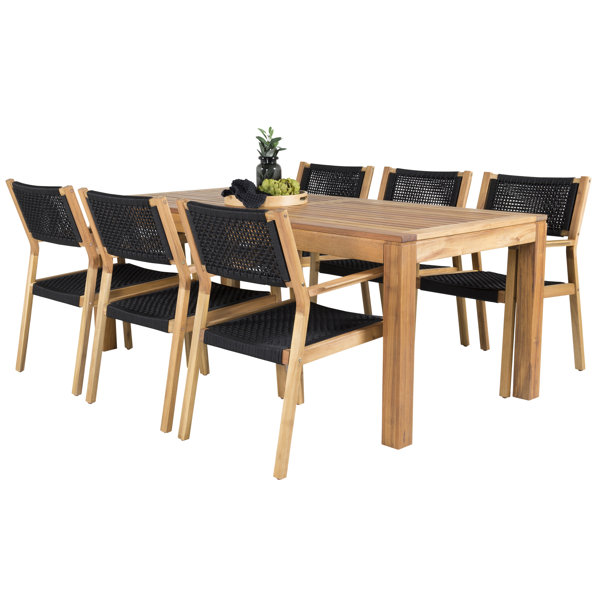 Hykkon Braeden 6 Seater Dining Set Wayfair.co.uk